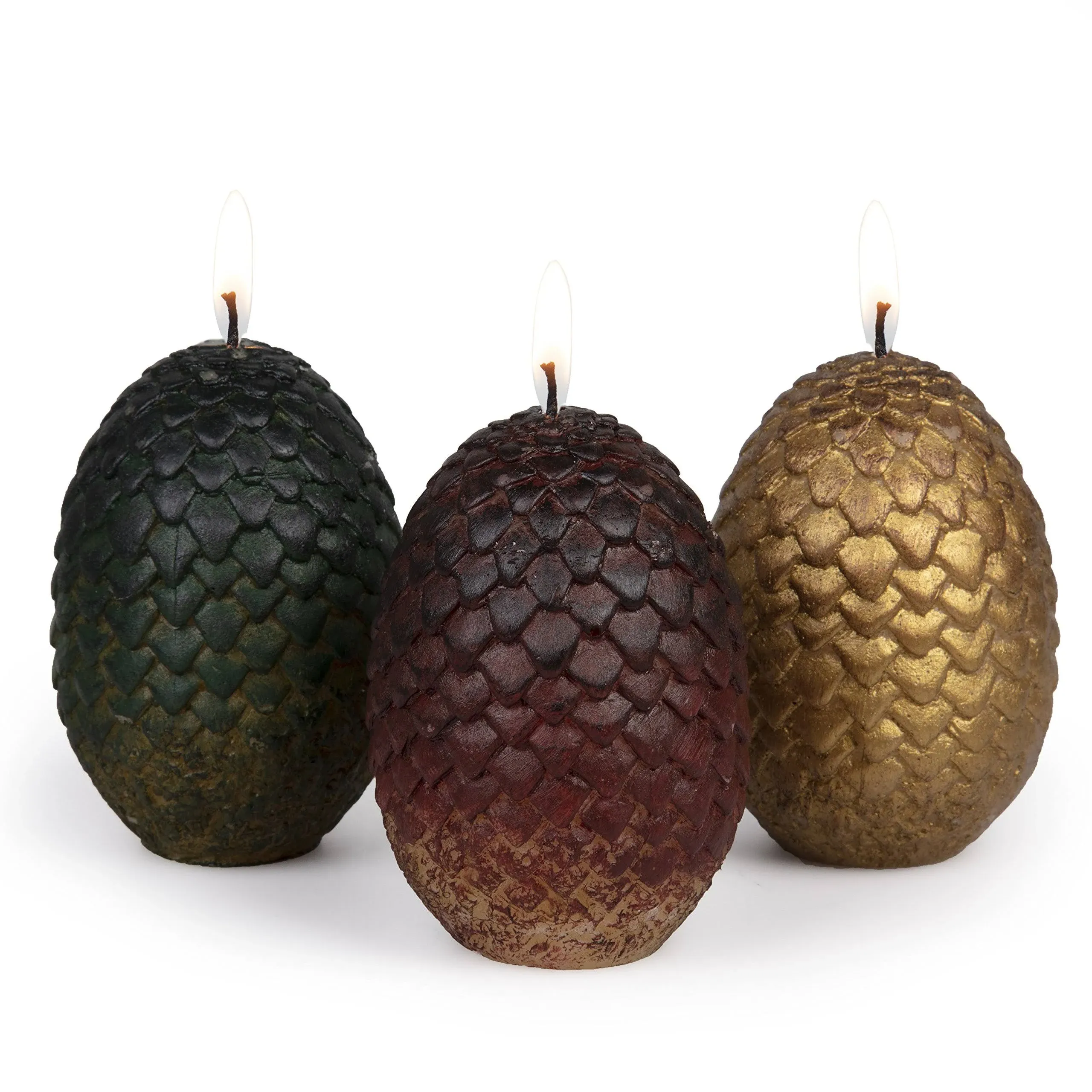 Game of Thrones Dragon Egg Candles Set of 3 New In Box HBO Insight Luminaries