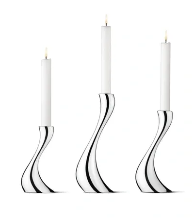 Georg Jensen Cobra Candle Holder (Set of 3) | Harrods LV 