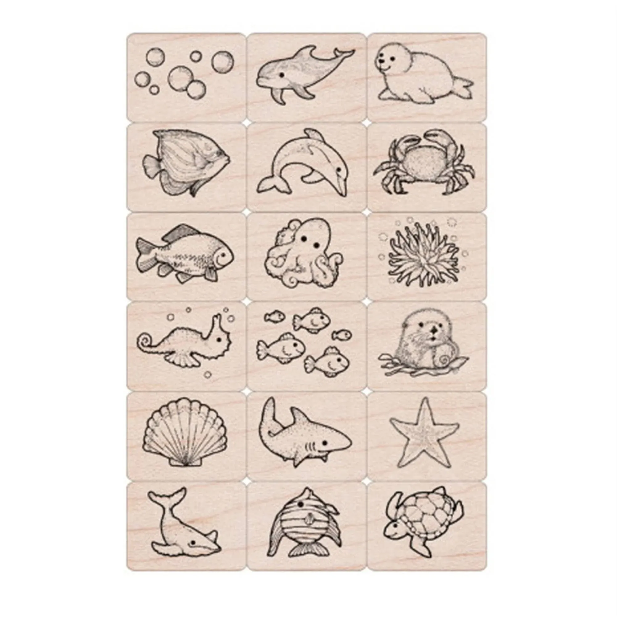 Hero Arts LL389 Ink &#039;n&#039; Stamp, Sea Life