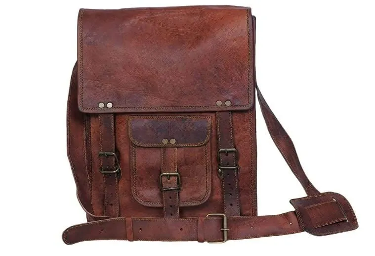 Laptop Messenger Bag for men and women Bags Best Medium, Brown 