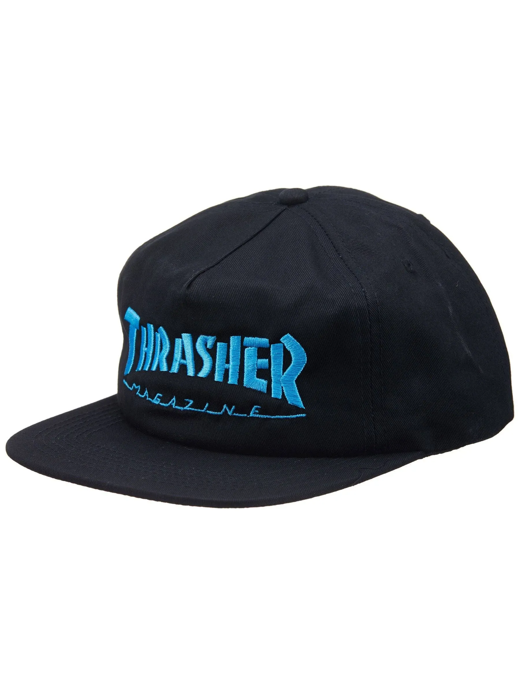 Thrasher Mag Logo Blue Black Snapback Hat