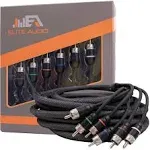 Elite Audio EAPRM620 Premium 6CH Oxygen Free Copper RCA Cable 20ft male to male Twisted Pair with Noise Reduction