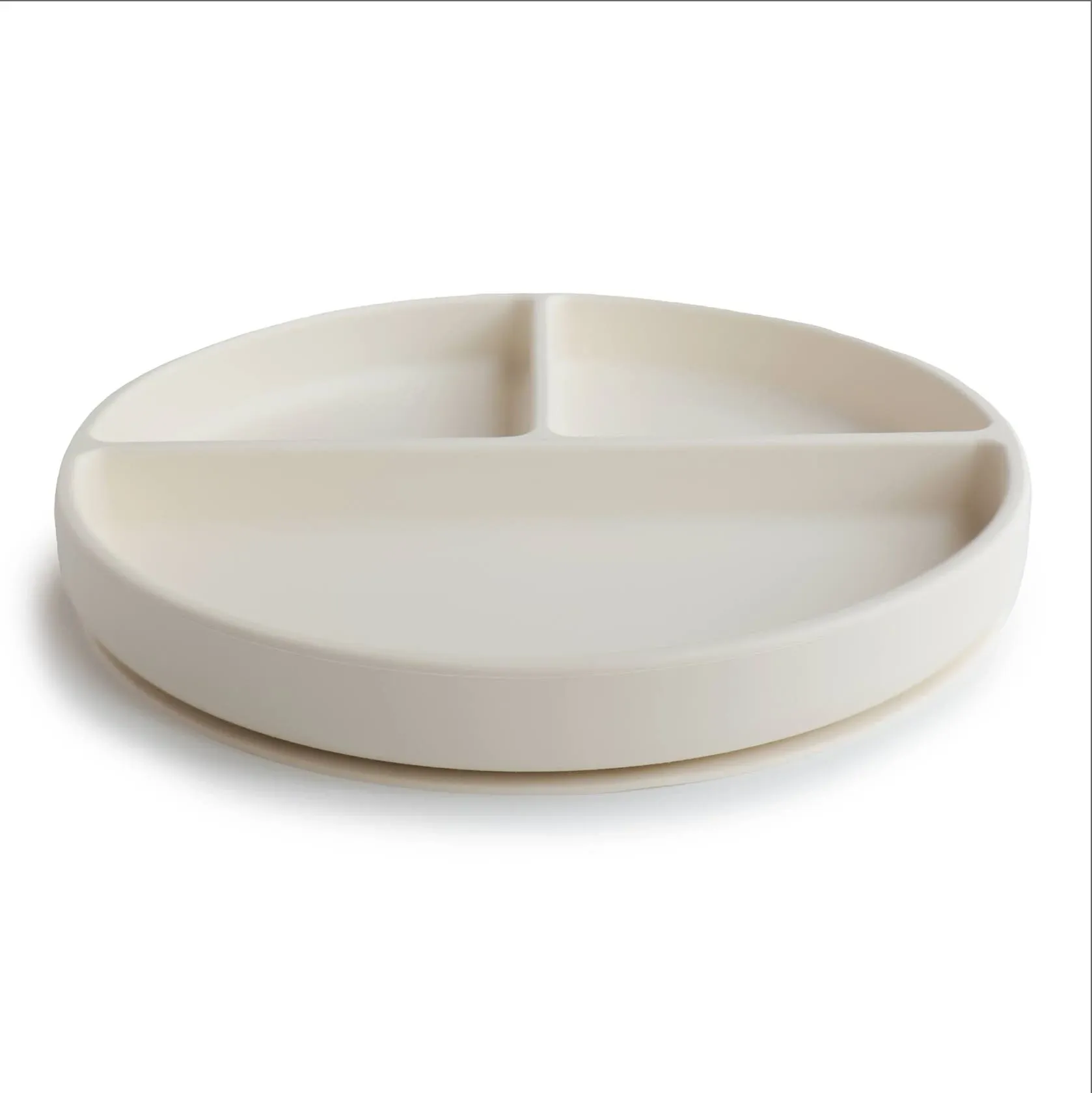 Mushie - Silicone Suction Plate Ivory