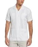 Cubavera Men's 100% Linen Four-Pocket Short Sleeve Button-Down Guayabera Shirt (Size Small-5x)