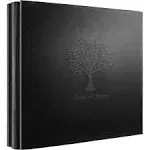 X Large 4x6 Hold 600 Photos Black Tree Pattern Pockets Leather Cover Photo Album