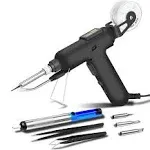 Soldering Iron Kit, 80W 110V Automatic Soldering Gun with Ceramic Heater, 8-i...