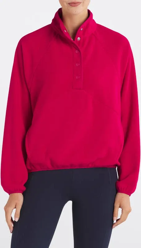 Beyond Yoga Women's Tranquility Pullover - Deep Cranberry Medium | 100% Polyester ...