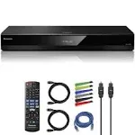 Panasonic Dp-ub820-k HDR10+, 4K Uhd, Dolby Vision , Network Streaming Blu-ray Player (dp-ub820-k) + Network Cable + Optical Audio Cable + 2 x HDMI