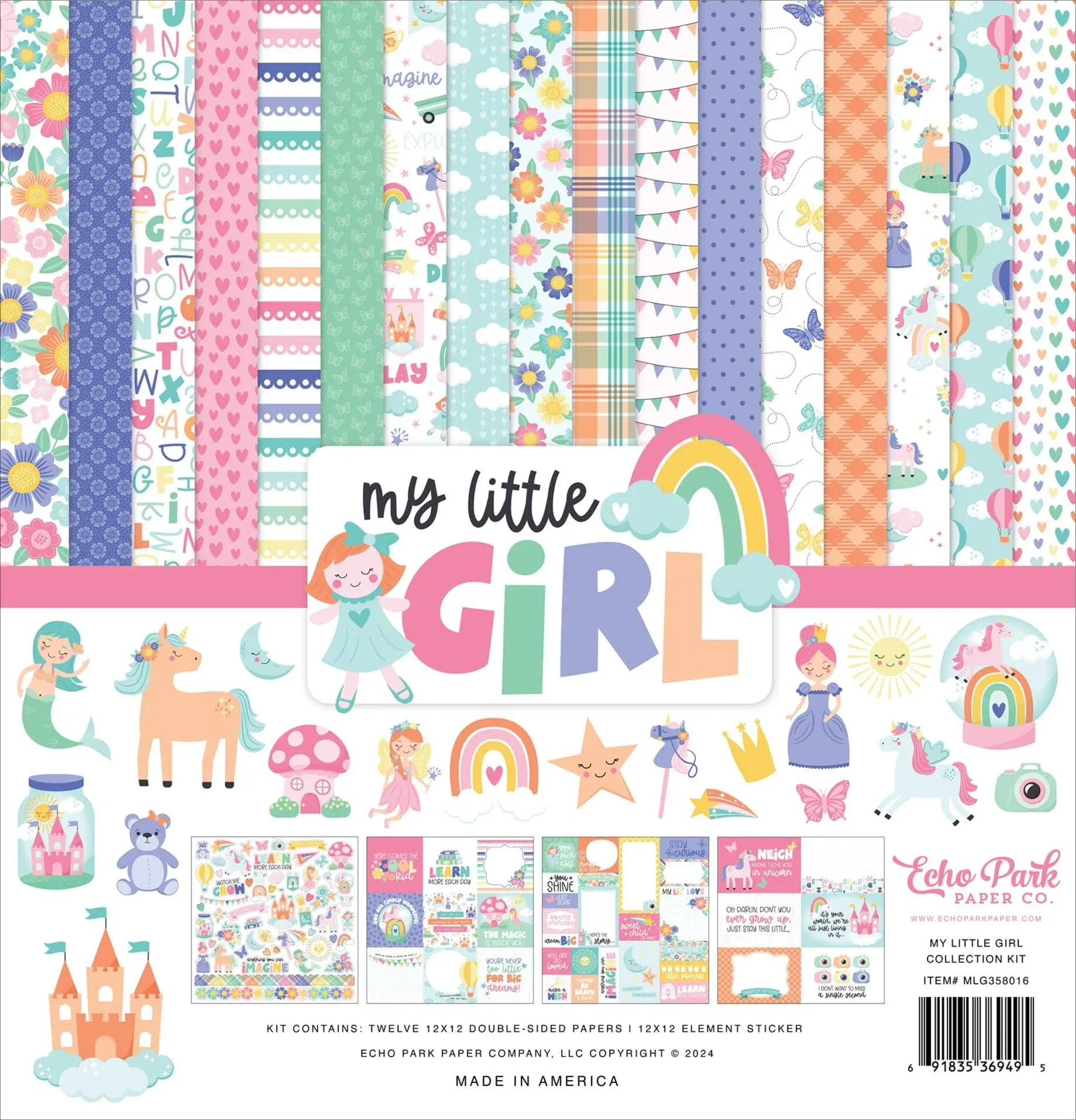 MY LITTLE GIRL 12x12 Collection Kit - Echo Park