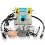 110V Gem Jewelry Buffer Rock Bench Polishing Grinding Machine Lathe Polisher