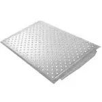 24 L x 36 W Silver Spring Aluminum EZ-Traction Threshold Ramp - 600 lb. Cap