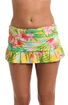 La Blanca Women's Calypso Bloom Print Skirted Bottom