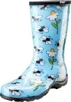 Sloggers Waterproof Garden Rain Boots for Women - Cute Mid-Calf Mud & Muck Boots with Premium Comfort Support Insole