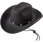 Funny Party Hats Cowboy Hat - Studded Cowboy Hat - Cowboy Costume Accessories - Western Cowboy Hat (Black Cowboy Hat)