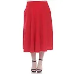 Plus Tasmin Flare Midi Skirts Red / 2x