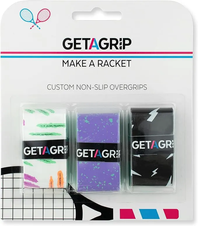 Get A Grip Tennis Overgrip - Anti Slip Tennis Racket Handle Grip Tape 3-Pack?  | eBay