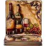 Certified International Tuscan View Dinner Plate, 10.75-Inch, Set of 4, Multicolor