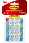 Command 17026clr-vp Decorating Clips Value Pack, Clear, 40 Clips & 48 Strips