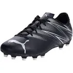 Puma Attacanto FG/AG Jr. Soccer Cleats - Black/Silver