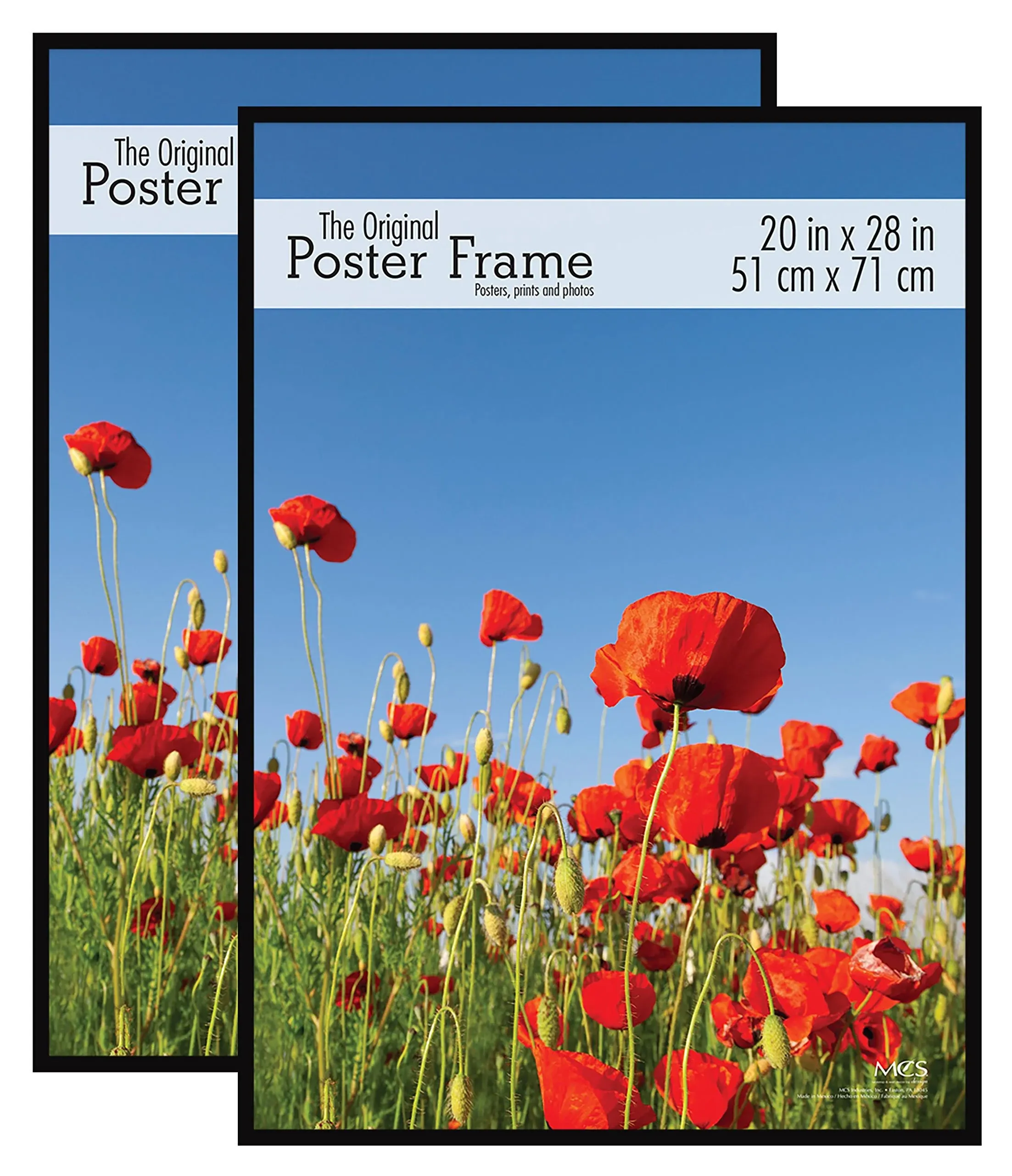 MCS Original Poster Frame 20x28 Black 2-Pack