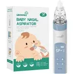 GROWNSY Nasal Aspirator for Baby, Electric Nose Aspirator for Toddler, Baby Nose Sucker, Automatic Nose Cleaner with 3 Silicone