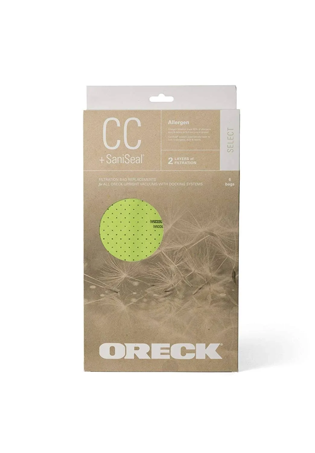 Oreck AK1CC6A Type CC Bags 6 Pack