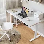 TOPSKY Dual Motor Electric Adjustable Standing Computer Desk for Home and Office (White Frame only)