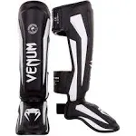 Venum Elite Standup Shin Guards, XL, Black/White