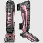 Venum Elite Shin Guards - Black/Pink Gold - XL