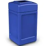 Products 732104 Square Waste Container,Blue<wbr/>,42 Gallon