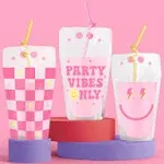 Preppy Party Sippers - 15 Drink Pouches