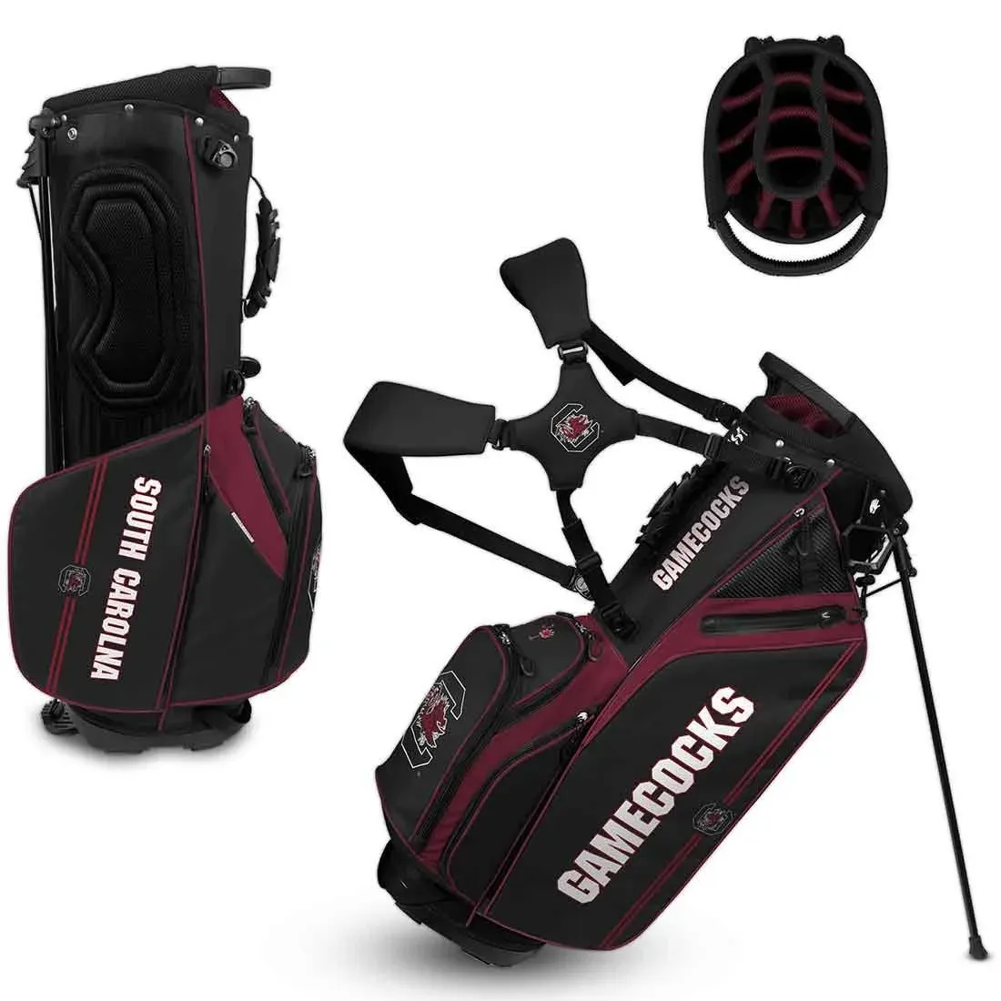 Team Effort South Carolina Gamecocks Caddie Carry Hybrid Golf Bag