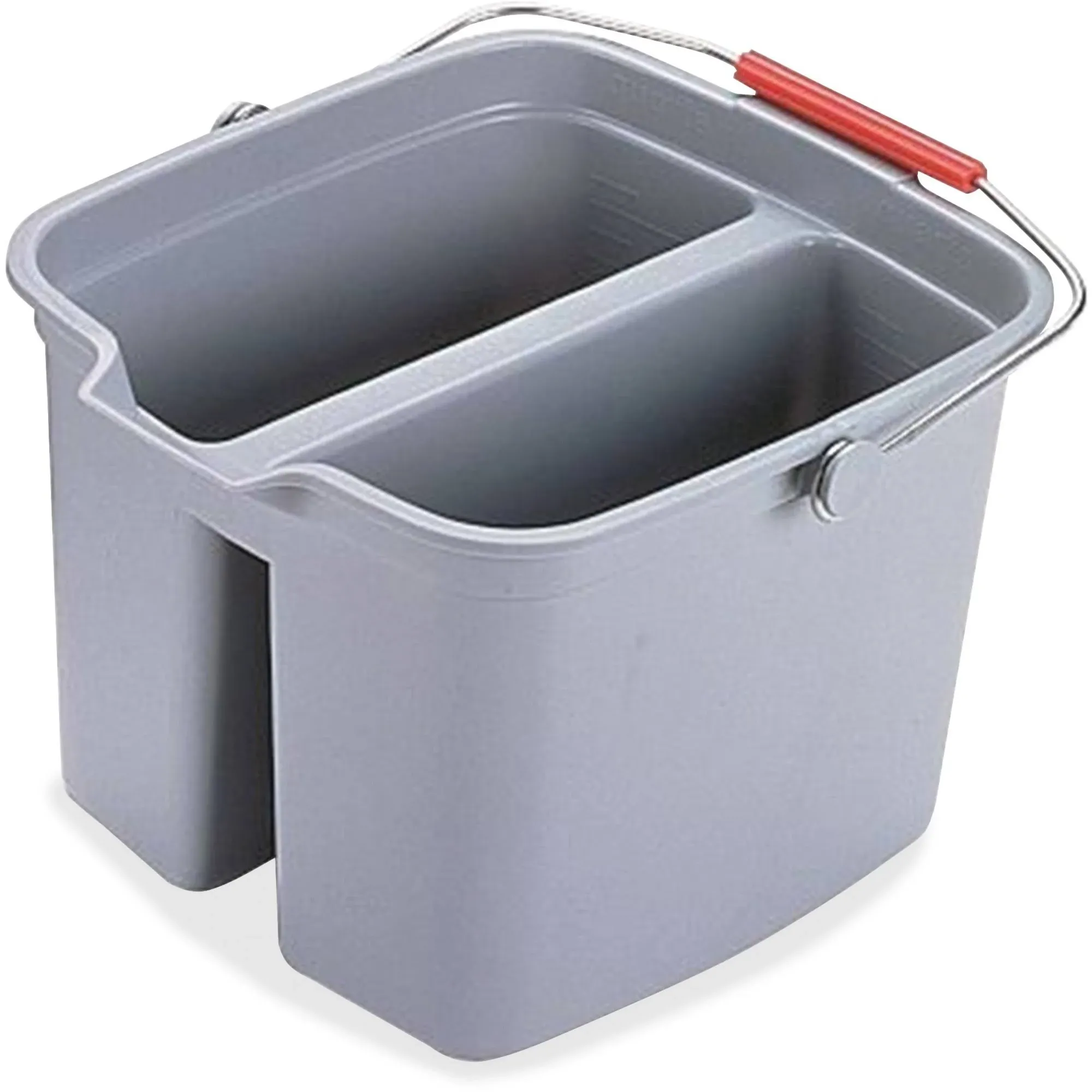 Rubbermaid Commercial Double Utility Pail 17qt Gray