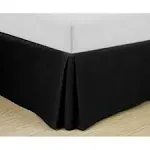 Cathay Home Double Brushed Microfiber Pleated Easy Fit Bed Skirt, Ultra Soft, Fade and Wrinkle Resistant