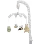 Disney Classic Pooh Ivory, Sage, Butter Musical Mobile, Infant Nursery, Unisex