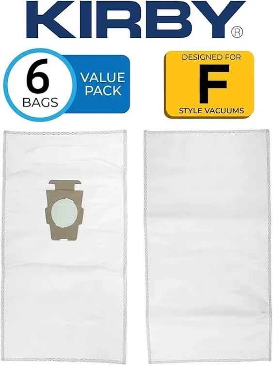 KIRBY Vacuum System Filter Bags with Micron Magic technology 6 Pack Part 204811 Plus Belt