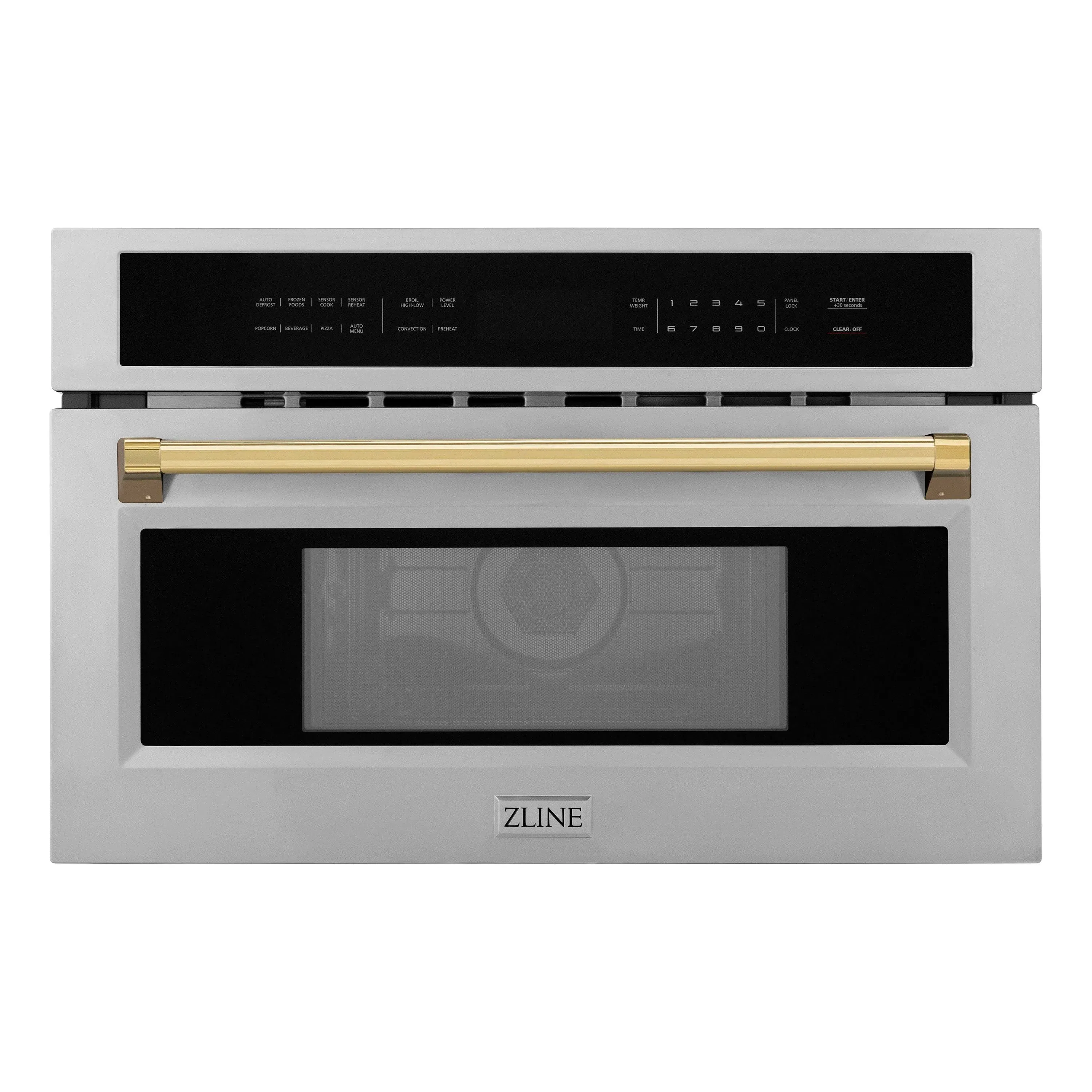 ZLINE Autograph Edition 30" 1.6 Cu ft. Built-In Convection Microwave Oven in ...