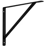 John Sterling The Max Bracket Shelf Bracket, 20-Inch, Black, 0049-20BKH