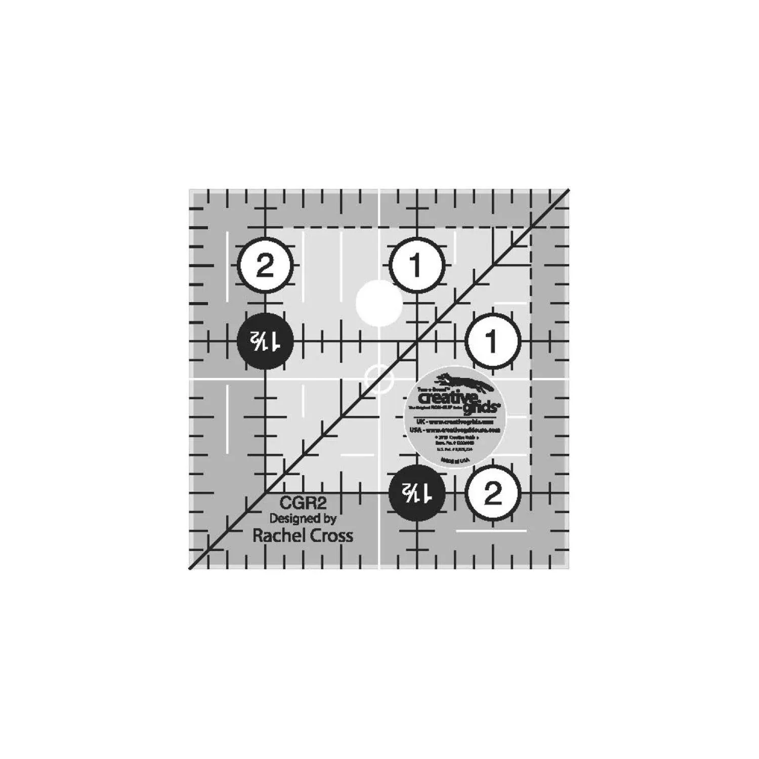 Creative Grids Ruler 6-1/2in Square