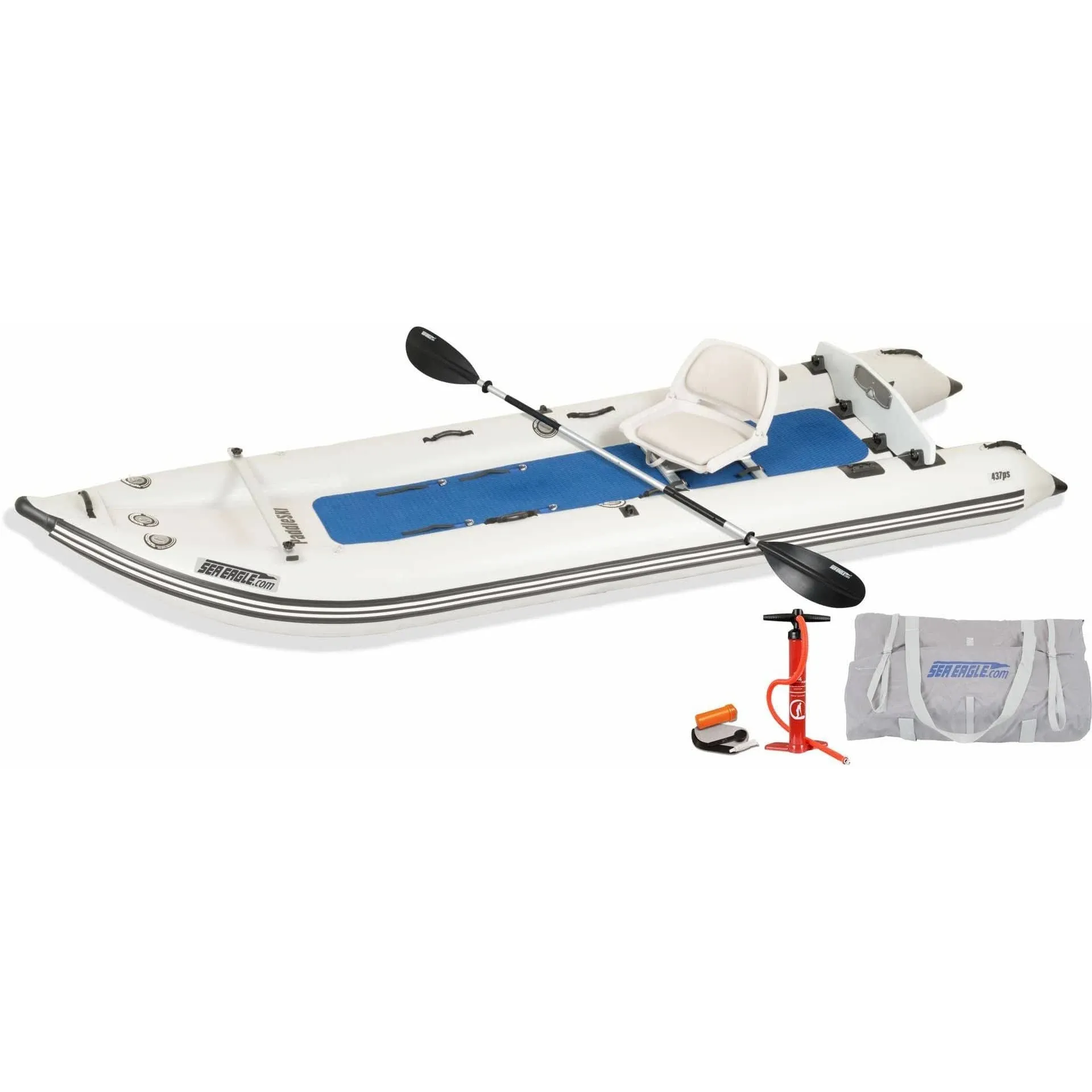 Sea Eagle 437ps Paddleski Inflatable Boat, Solo Start-Up Package