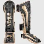 Venum Elite Shin Guards - Dark Camo/Gold - XL