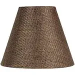 3x6x5 Chocolate Burlap Chandelier Lampshade - Perfect for chandeliers, foyer lights, and wall sconces -Small, Chocolate