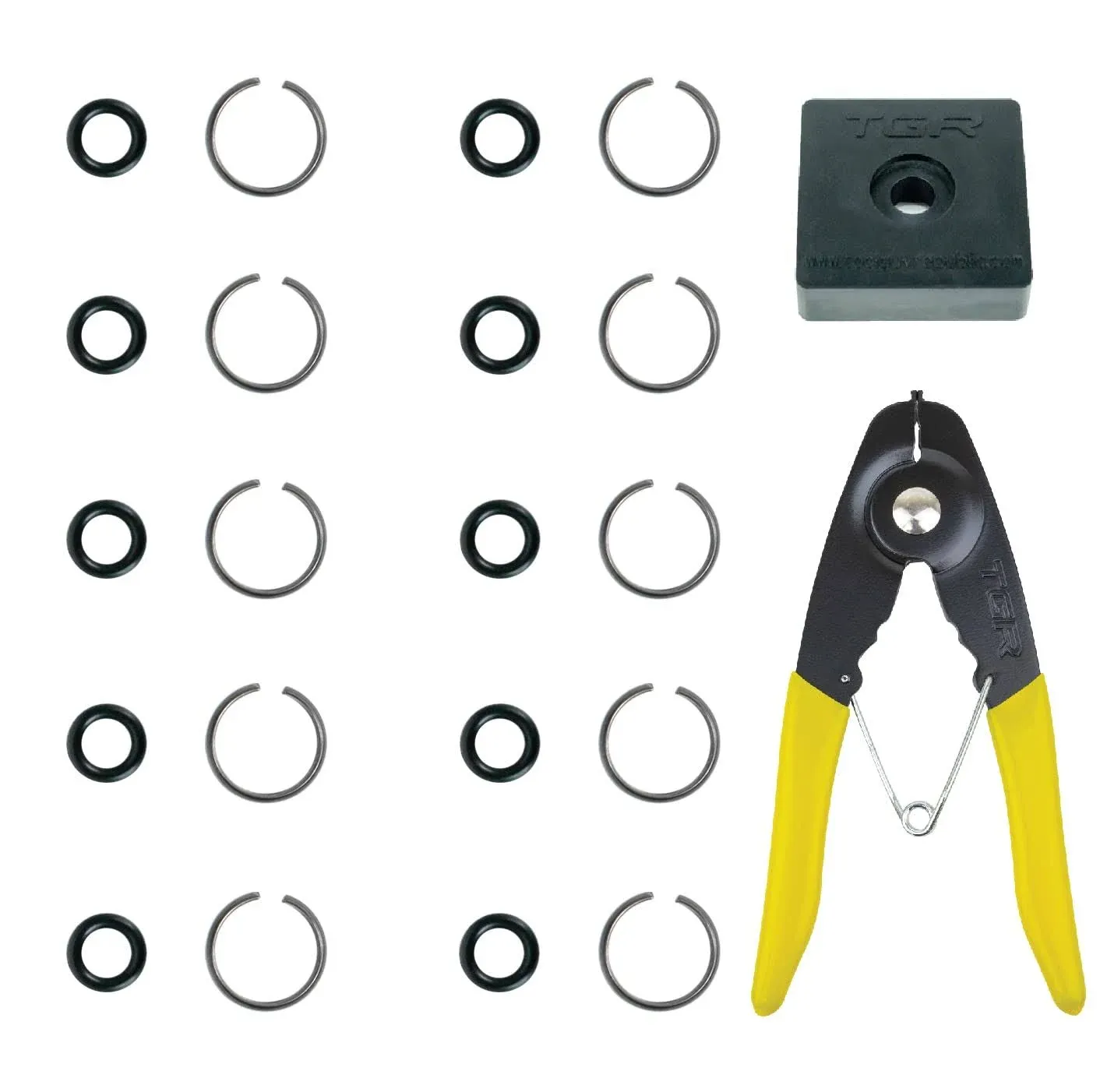 1/2" Impact Wrench Socket Retainer Retaining Ring with O-Ring Mac IR - 10 Sets. Anvil Retaining Ring Install Tool Included