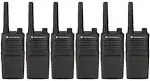 6 Pack of Motorola RMM2050 Two Way Radio Walkie Talkies