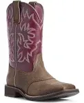 Ariat Women's Delilah Western Boots, Java/Burgundy, 7.5 B