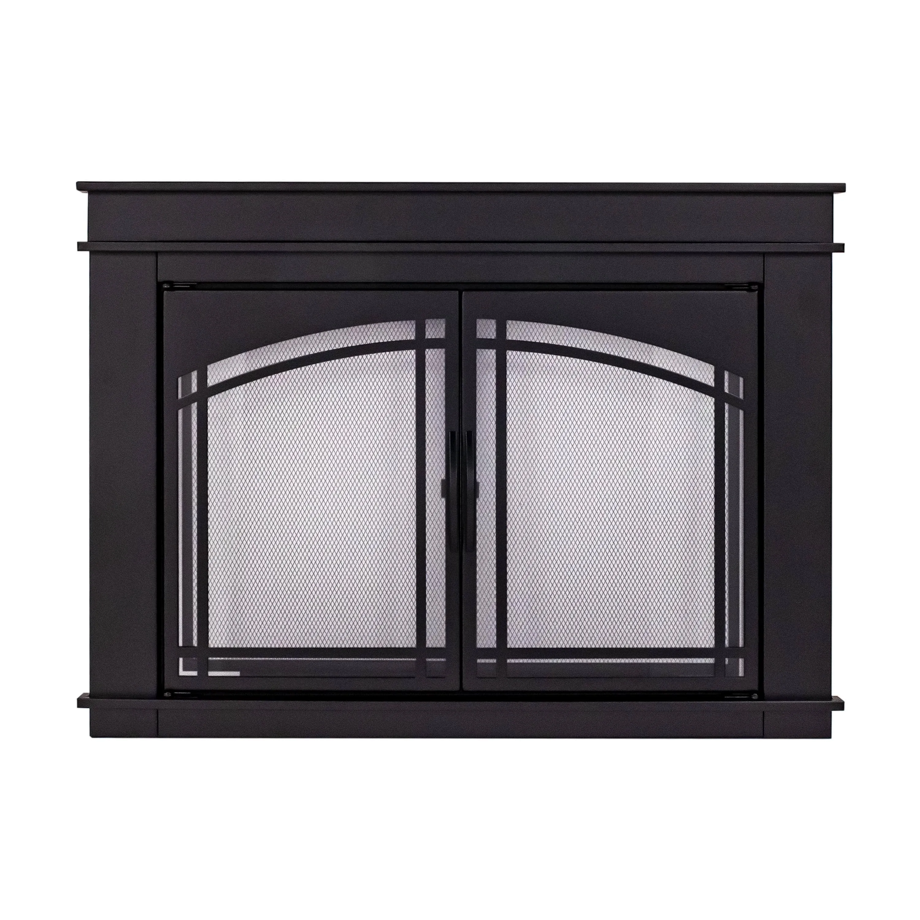 Fireplace Glass Doors Fenwick Small Black FN-5700BL