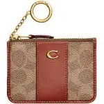 COACH Signature Coated Canvas Skinny Mini ID Wallet