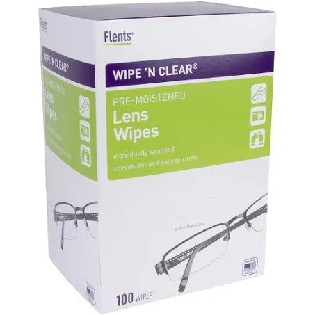 Flents Wipe N Clear Lens Wipes