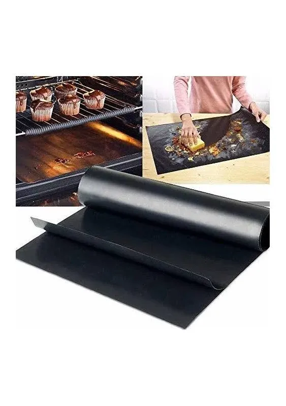 Oven Liners for Bottom of Electric Gas Oven Reusable - 4 Pack Large Heavy Duty Nonstick Teflon Range Mat 17"x 25" - Stove Floor Protector Liner Easy to Clean Reduce Spills Stuck Foods and Clean Up