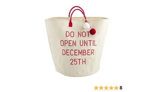 Mud Pie Unisex Reusable Christmas Tote Gift BagMud Pie Reusable Christmas Tote Gift Bag